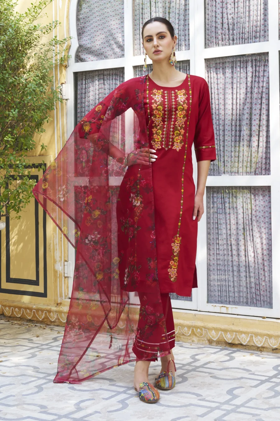 Mehak Women Kurta and Pant Sets Viscose Rayon Fabric | VICORA