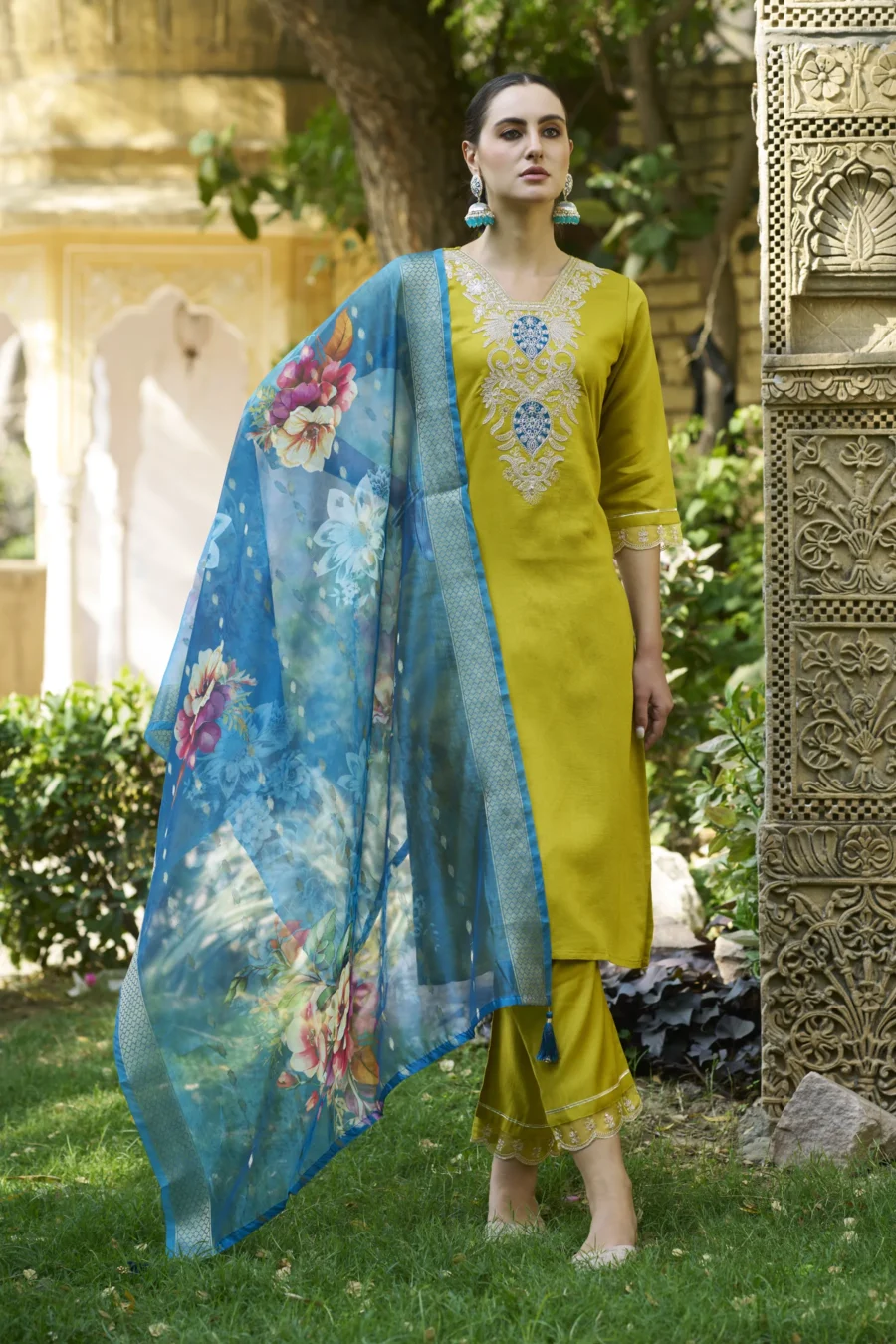 Shanti Women Kurta and Pant Viscose Rayon Fabric | VICORA