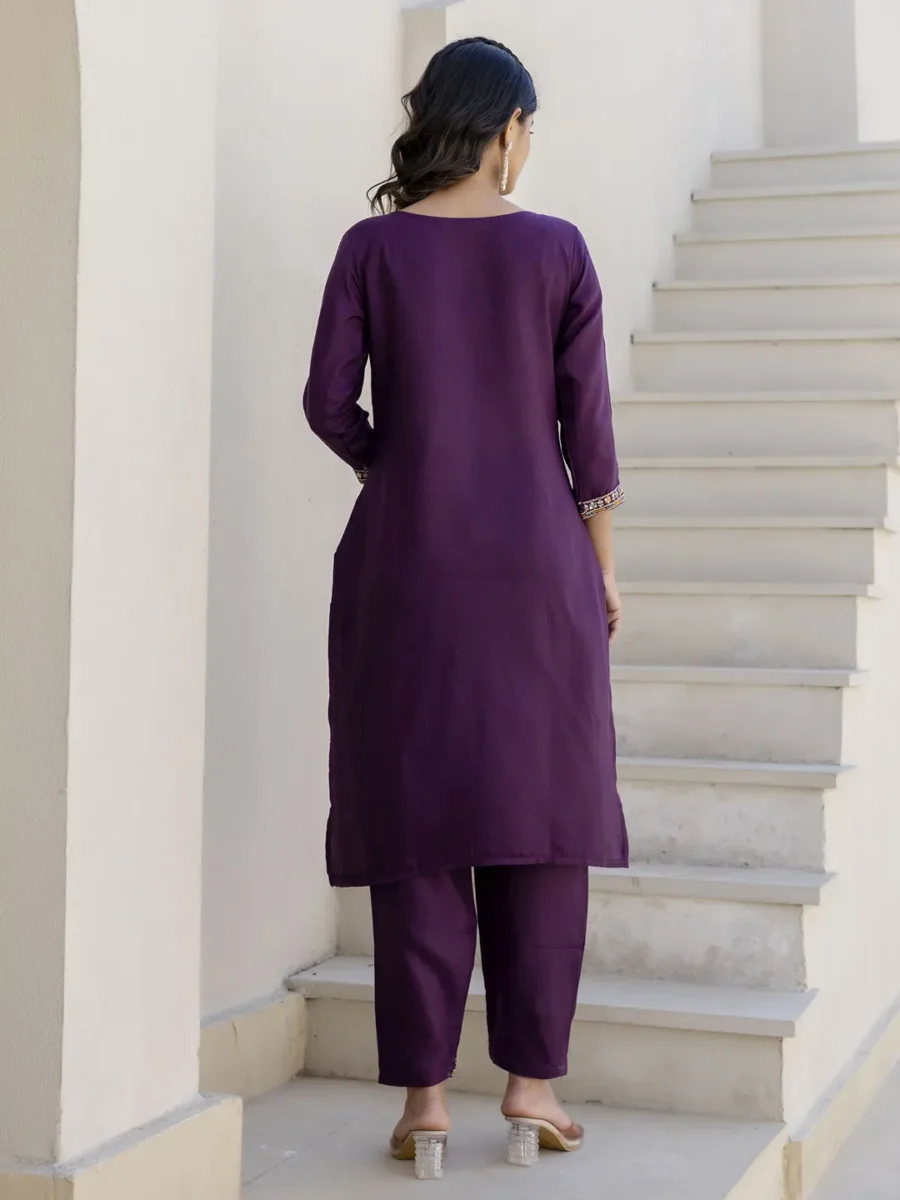 Ilina Women Kurta and Trousers Pant Sets Cotton Blend | VICORA
