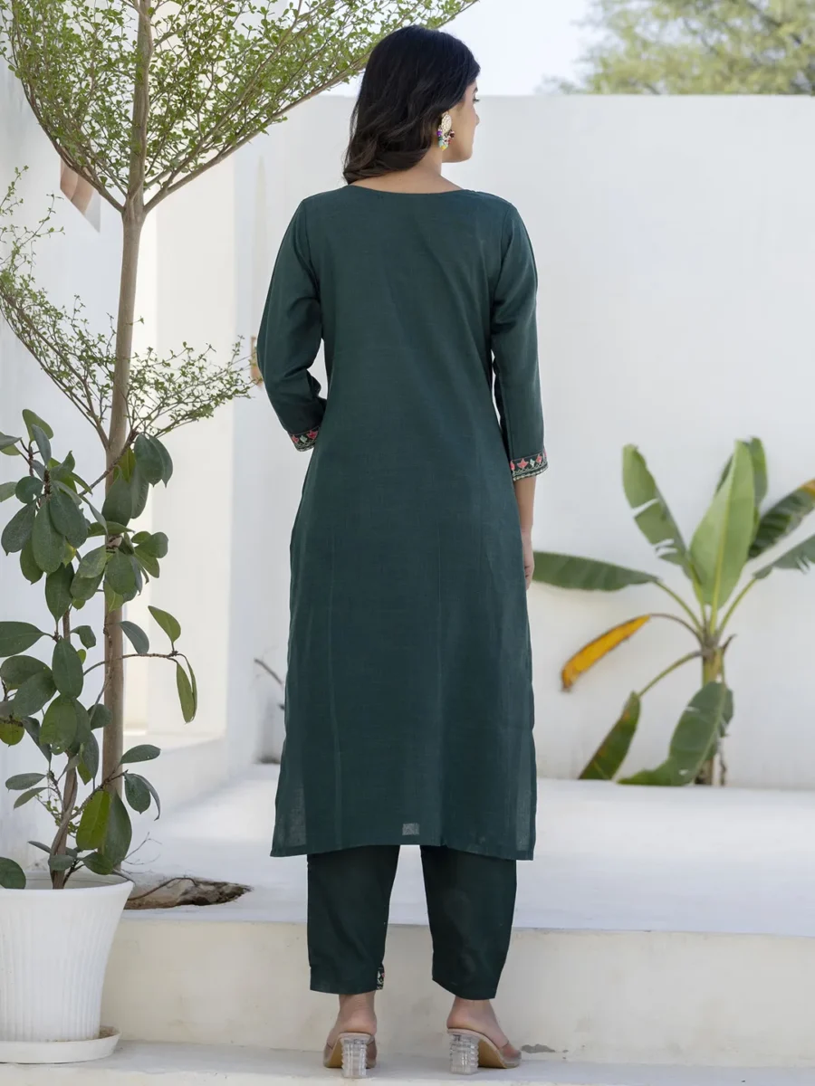 Meher Women Kurta and Trousers Pant Sets Cotton Blend | VICORA
